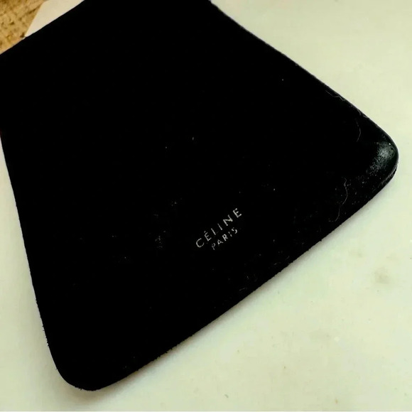 Celine Paris Black Suede Eyeglass Case - Picture 3 of 5
